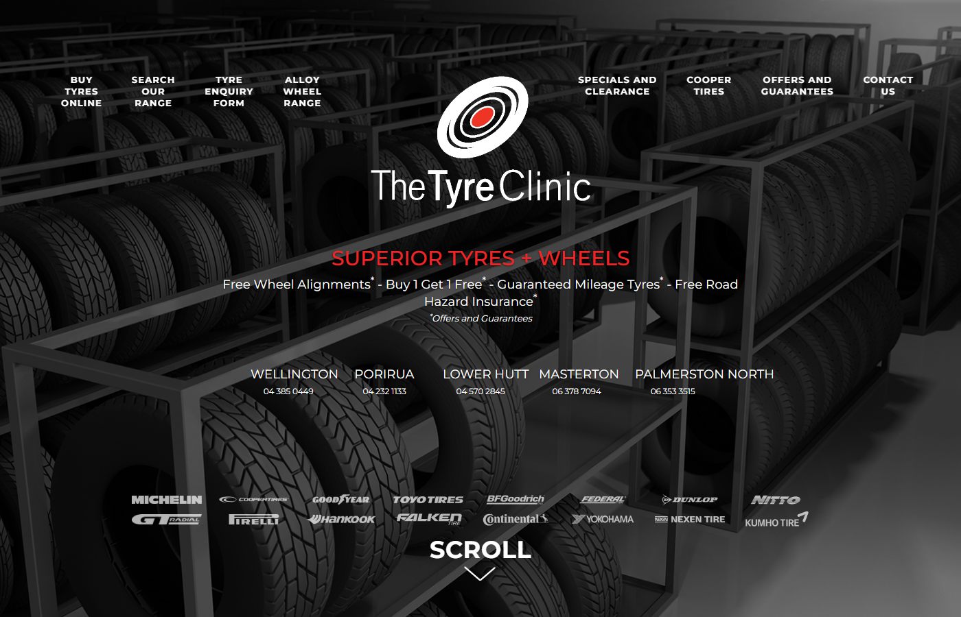The Tyre Clinic website